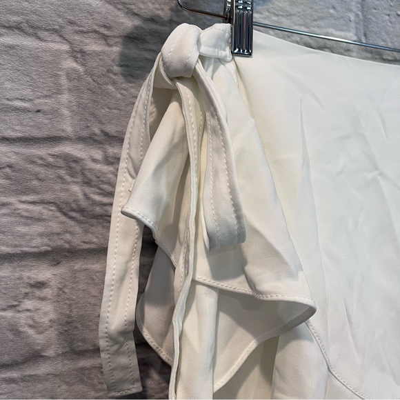 Cinq a Sept Luella Women’s 0 White Ruffle Wrap Skort Skirt - Picture 9 of 15